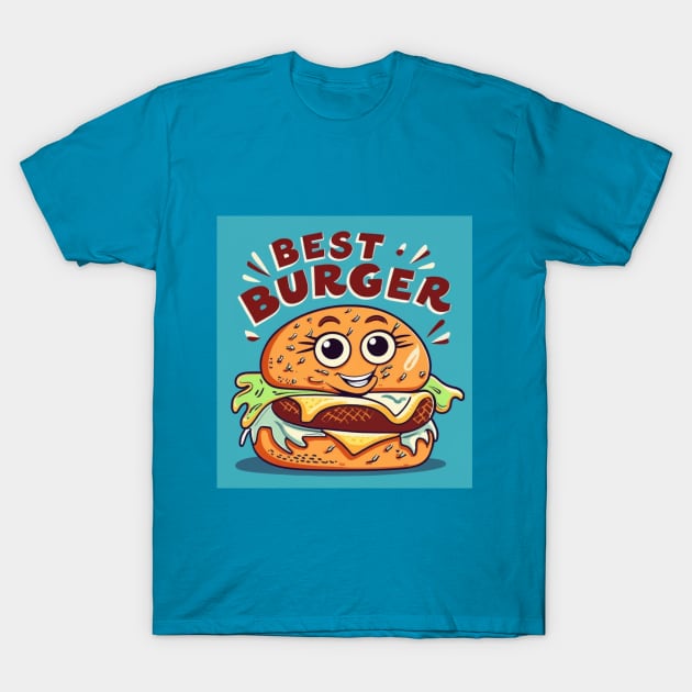 Best Burger T-Shirt by BukovskyART